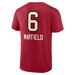 Baker Mayfield Tampa Bay Buccaneers Team Wordmark Player Name & Number T-Shirt - Red T-shirts