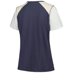 Houston Astros '47 Women's Plus Size Henley T-Shirt - Navy/Gray T-shirts