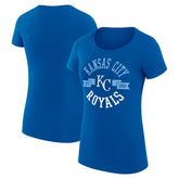 Kansas City Royals G-III 4Her by Carl Banks Women's Super-Slim Fit Lightweight City Graphic T-Shirt - Royal T-shirts