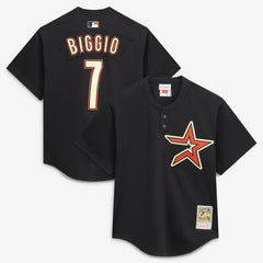 Craig Biggio Houston Astros Mitchell & Ness Authentic Batting Practice Jersey - Black Jerseys