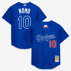 Hideo Nomo Los Angeles Dodgers Mitchell & Ness Cooperstown Collection 2004 Batting Practice Jersey - Royal Jerseys