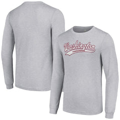 Washington Commanders Starter Tailsweep Long Sleeve T-Shirt - Heather Gray T-shirts