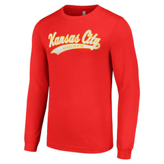 Kansas City Chiefs Starter Tailsweep Long Sleeve T-Shirt - Red T-shirts