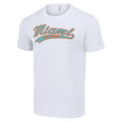 Miami Dolphins Starter Tailsweep T-Shirt - White T-shirts