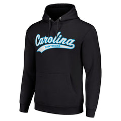 Carolina Panthers Starter Unisex Tailsweep Pullover Hoodie - Black Hoodies
