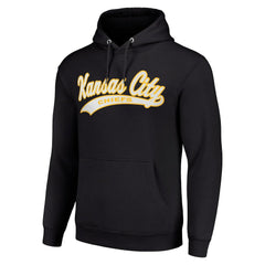 Kansas City Chiefs Starter Unisex Tailsweep Pullover Hoodie - Black Hoodies