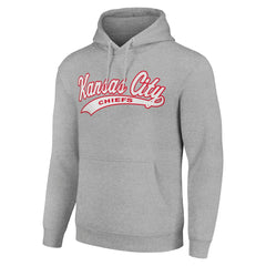 Kansas City Chiefs Starter Unisex Tailsweep Pullover Hoodie - Heather Gray Hoodies