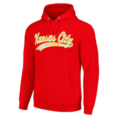 Kansas City Chiefs Starter Unisex Tailsweep Pullover Hoodie - Red Hoodies