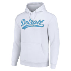 Detroit Lions Starter Unisex Tailsweep Pullover Hoodie - White Hoodies