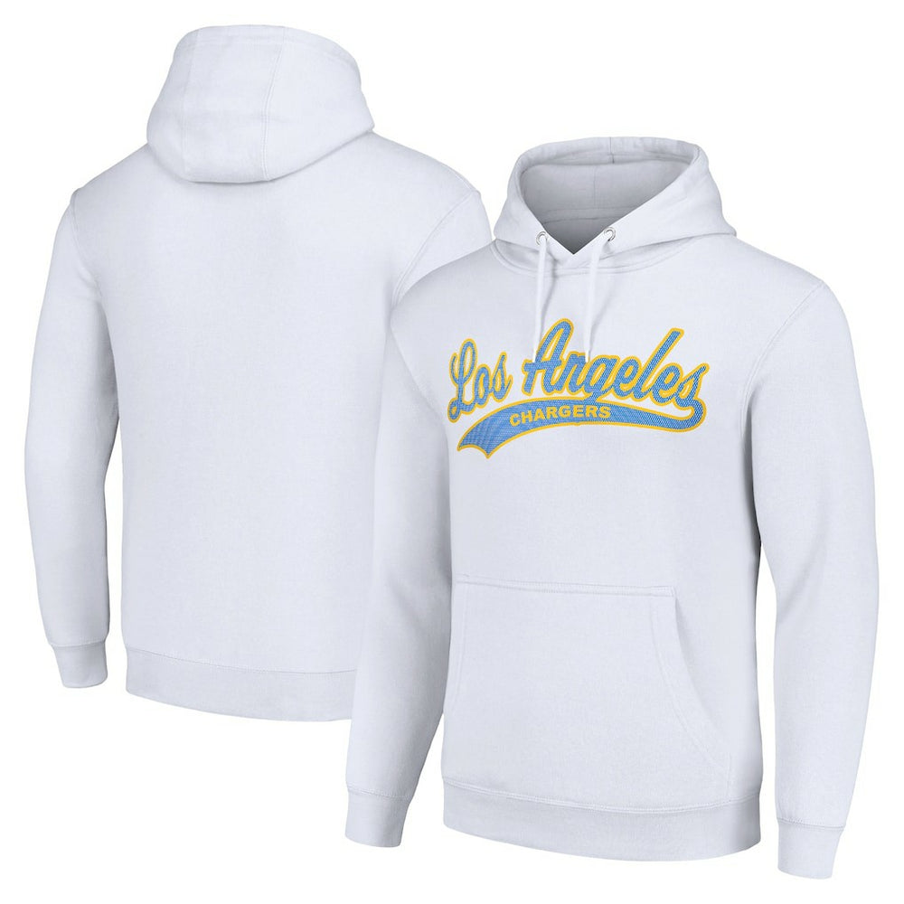 Los Angeles Chargers Starter Unisex Tailsweep Pullover Hoodie - White Hoodies