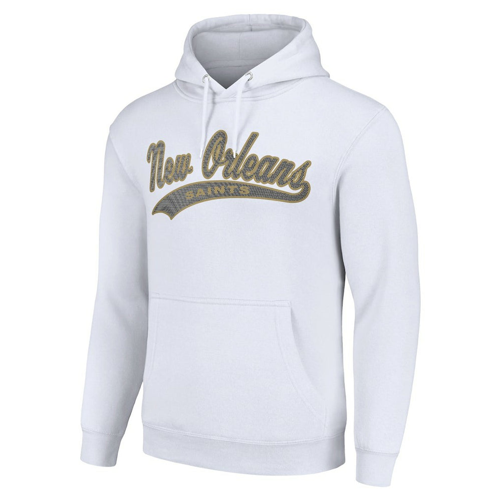 New Orleans Saints Starter Unisex Tailsweep Pullover Hoodie - White Hoodies