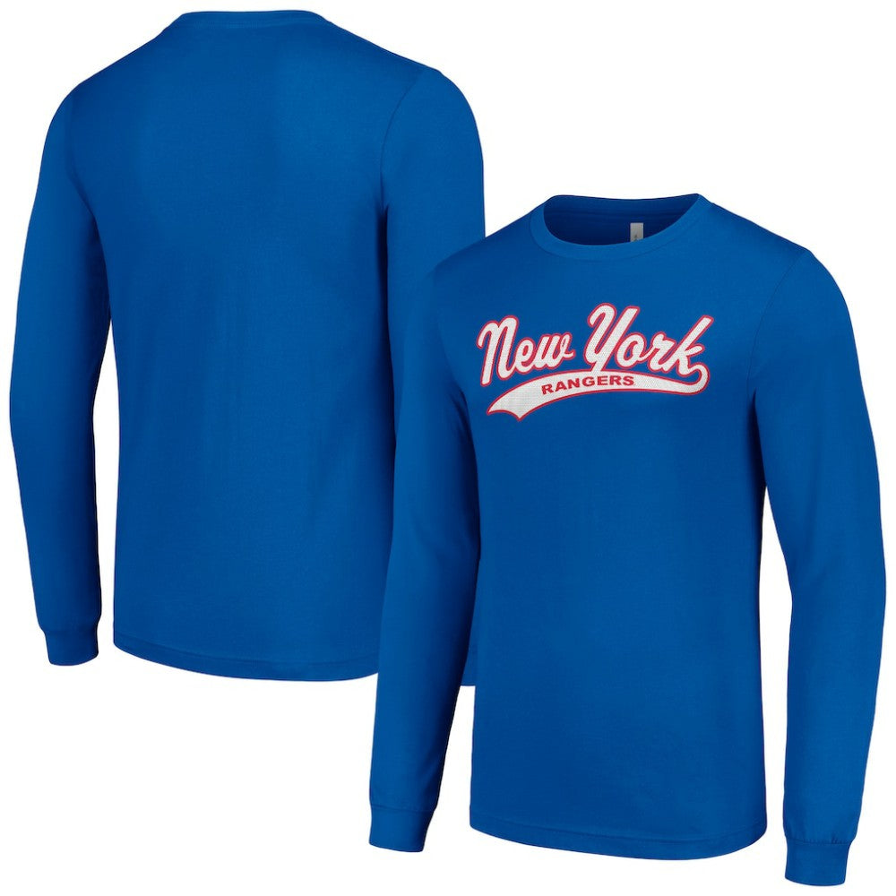 New York Rangers Starter Tailsweep T-Shirt - Blue | US 200652346