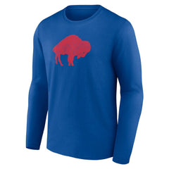 Buffalo Bills Throwback Long Sleeve T-Shirt - Royal T-shirts