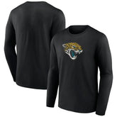 Jacksonville Jaguars Throwback Long Sleeve T-Shirt - Black T-shirts