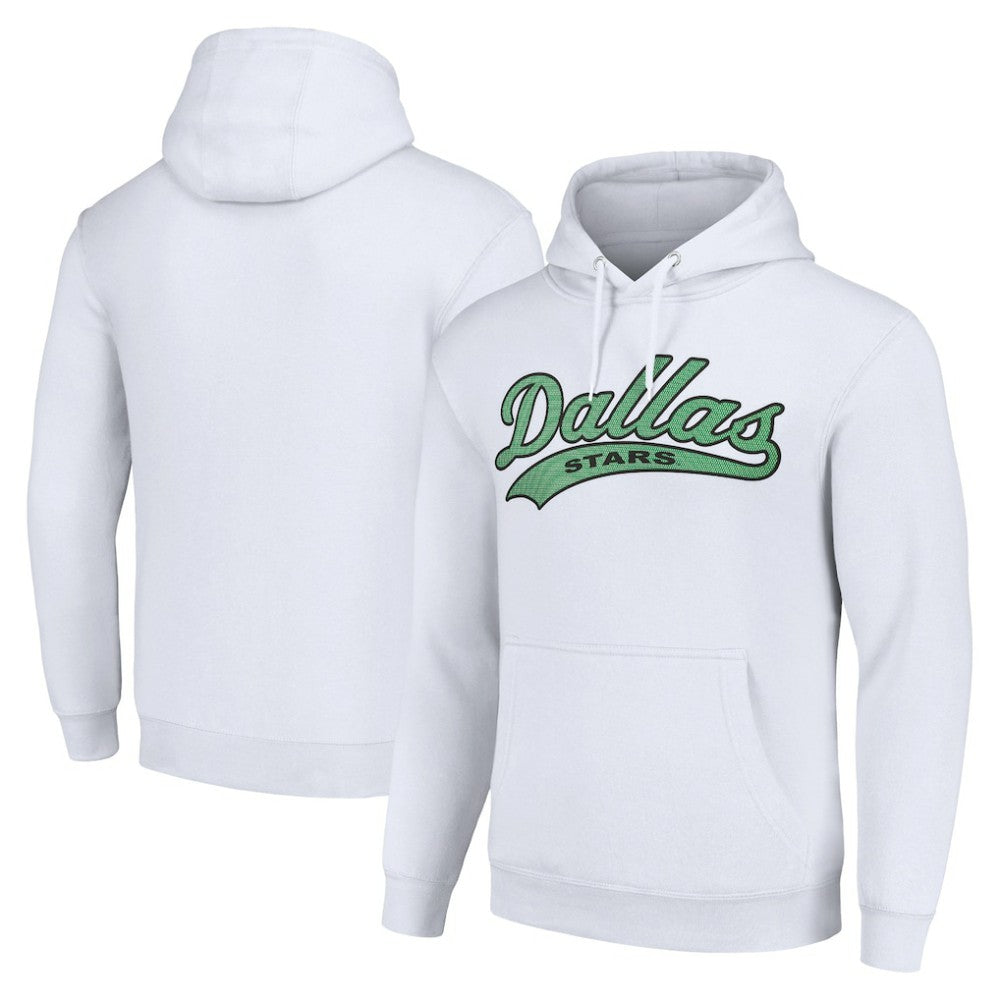 Dallas Stars Starter Tailsweep Fleece Tri-Blend Pullover Hoodie - White | US 200652655