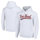 New York Islanders Starter Tailsweep Fleece Tri-Blend Pullover Hoodie - White | US 200652664