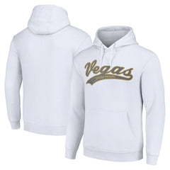 Vegas Golden Knights Starter Tailsweep Fleece Tri-Blend Pullover Hoodie - White | US 200652676