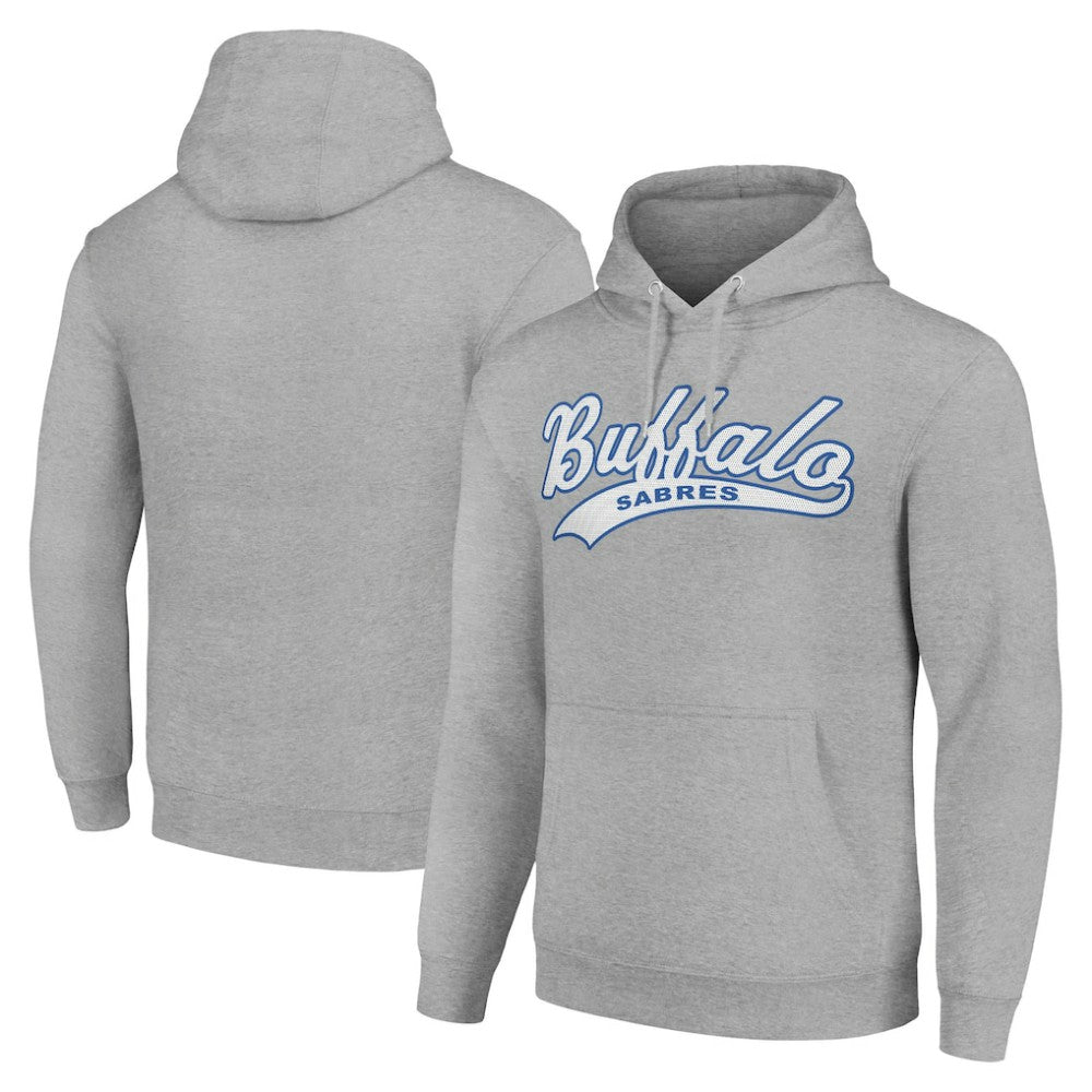 Buffalo Sabres Starter Tailsweep Fleece Tri-Blend Pullover Hoodie - Heather Gray | US 200652681