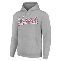 Colorado Avalanche Starter Tailsweep Fleece Tri-Blend Pullover Hoodie - Heather Gray | US 200652685