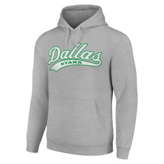 Dallas Stars Starter Tailsweep Fleece Tri-Blend Pullover Hoodie - Heather Gray | US 200652687