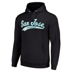 San Jose Sharks Starter Tailsweep Fleece Tri-Blend Pullover Hoodie - Black | US 200652725