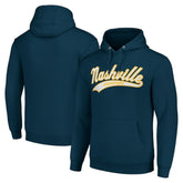 Nashville Predators Starter Tailsweep Fleece Tri-Blend Pullover Hoodie - Navy | US 200652731