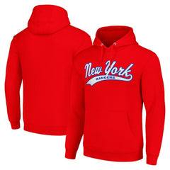 New York Rangers Starter Tailsweep Fleece Tri-Blend Pullover Hoodie - Red | US 200652745