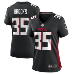 Natrone Brooks Atlanta Falcons Women's Team Game Jersey - Black Jerseys