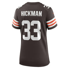 Ronnie Hickman Cleveland Browns Women's Team Game Jersey - Brown Jerseys