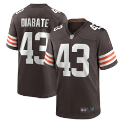 Mohamoud Diabate Cleveland Browns Team Game Jersey - Brown Jerseys