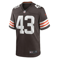 Mohamoud Diabate Cleveland Browns Team Game Jersey - Brown Jerseys
