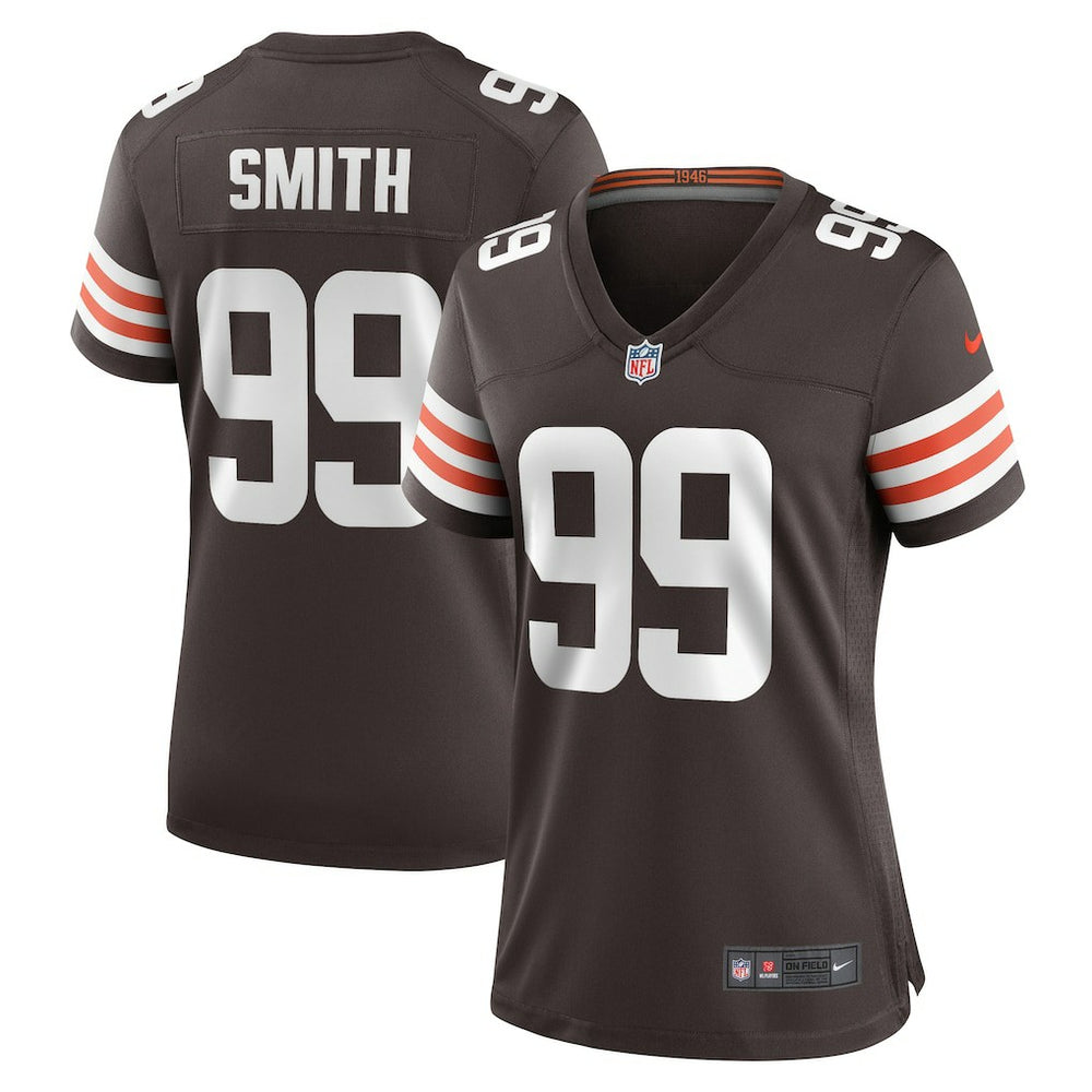 Za'Darius Smith Cleveland Browns Women's Team Game Jersey - Brown Jerseys