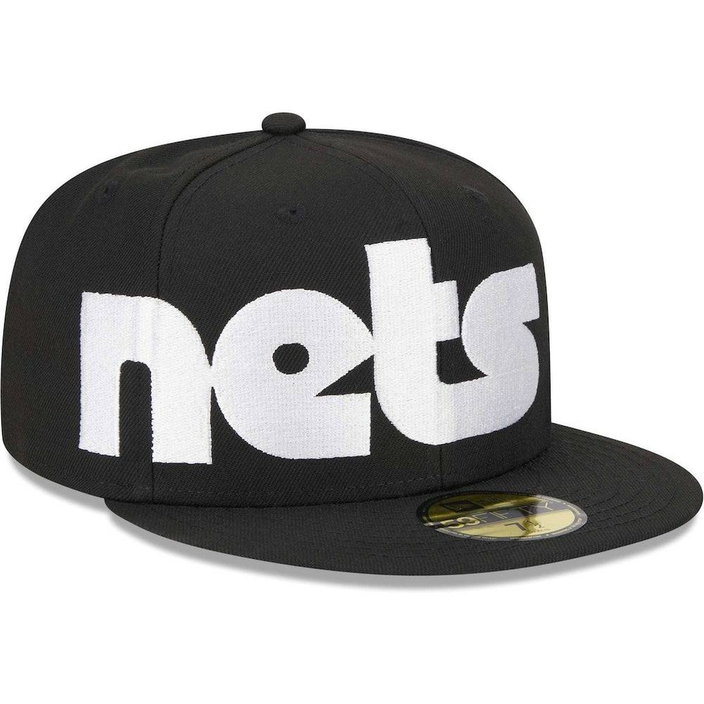 Brooklyn Nets Checkerboard UV 59FIFTY Fitted Hat Black - New Era