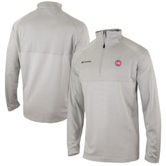 Detroit Pistons Omni-Wick Rockin' It Quarter-Zip Pullover Top Heather Gray - Columbia