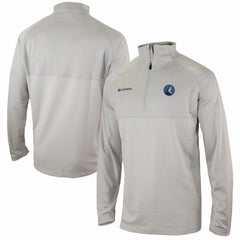 Minnesota Timberwolves Omni-Wick Rockin' It Quarter-Zip Pullover Top Heather Gray - Columbia