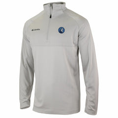 Minnesota Timberwolves Omni-Wick Rockin' It Quarter-Zip Pullover Top Heather Gray - Columbia
