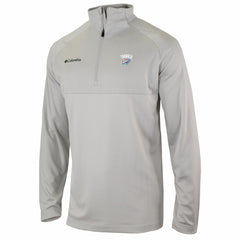 Oklahoma City Thunder Omni-Wick Rockin' It Quarter-Zip Pullover Top Heather Gray - Columbia