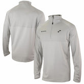 Utah Jazz Omni-Wick Rockin' It Quarter-Zip Pullover Top Heather Gray - Columbia