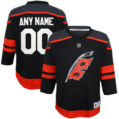 Carolina Hurricanes Youth Home Replica Custom Jersey - Black | US 200663287