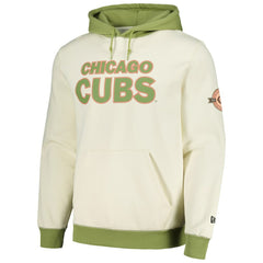 Chicago Cubs New Era Color Pop Pullover Hoodie - Cream/Green Hoodies
