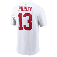 Brock Purdy San Francisco 49ers Player Name & Number T-Shirt - White T-shirts