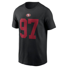 Nick Bosa San Francisco 49ers Player Name & Number T-Shirt - Black T-shirts
