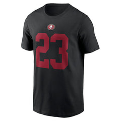 Christian McCaffrey San Francisco 49ers Player Name & Number T-Shirt - Black T-shirts