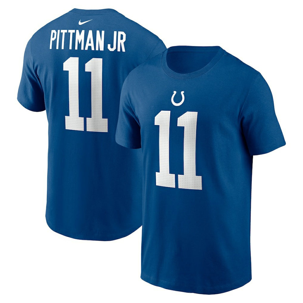 Michael Pittman Jr. Indianapolis Colts Player Name & Number T-Shirt - Royal T-shirts