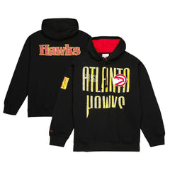 Atlanta Hawks Hardwood Classics OG 2.0 Pullover Hoodie Black - Mitchell & Ness