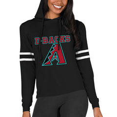 Arizona Diamondbacks Concepts Sport Women's Marathon Lightweight Lounge Pullover Hoodie - Black Hoodies