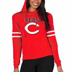 Cincinnati Reds Concepts Sport Women's Marathon Lightweight Lounge Pullover Hoodie - Red Hoodies