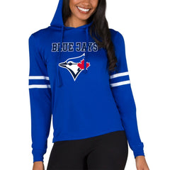 Toronto Blue Jays Concepts Sport Women's Marathon Lightweight Lounge Pullover Hoodie - Royal Hoodies