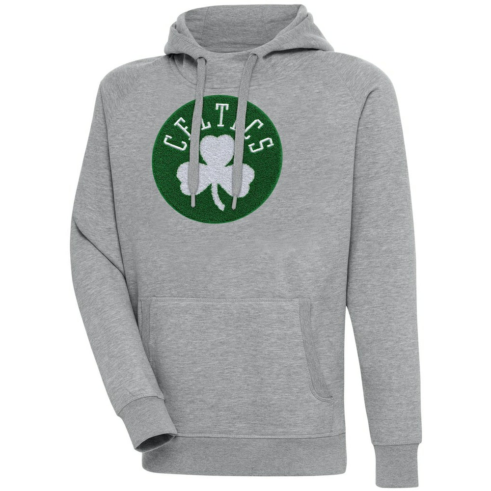Boston Celtics Antigua Victory Pullover Hoodie Heather Gray outlet
