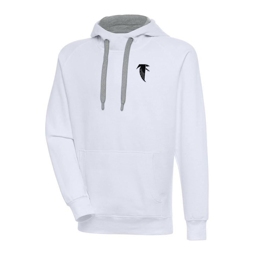 Atlanta Falcons Adult Throwback Logo Victory Pullover Hoodie - White Hoodies